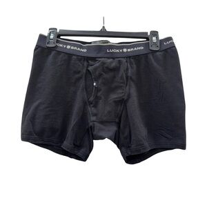 Lucky Brand Men's Size M/L Black Boxer Briefs Shorts
